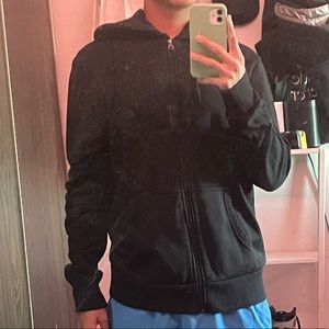 black zip up hoodie!